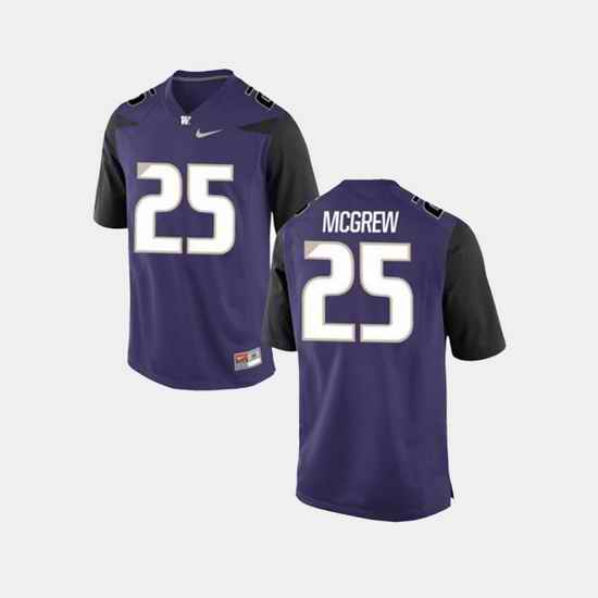 Men Washington Huskies Sean Mcgrew College Football Purple Jersey